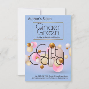 Globos de oro azul rosado