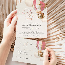 Globos De Oso Baby Shower Todo En Una Invitación