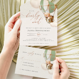 Globos De Oso Baby Shower Todo En Una Invitación