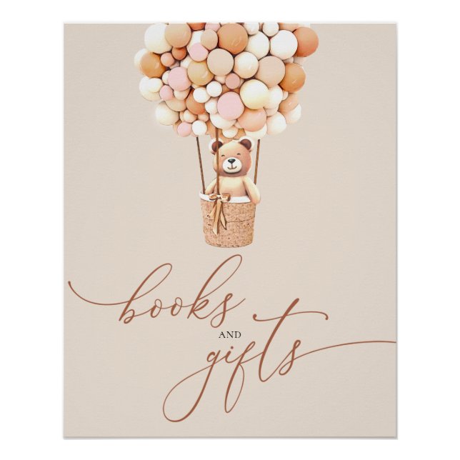 Globos de oso marrón Libros para bebés y Posters d (Anverso)