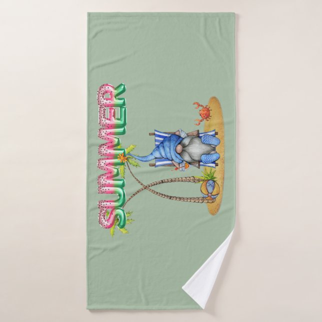 Globos De Relieve metalizado De sandía Y Gnome De  (Toalla de baño)