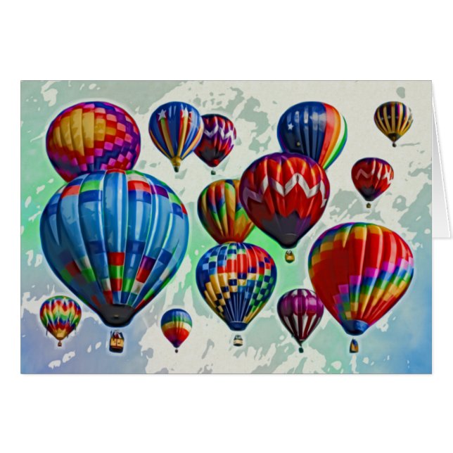 Globos del aire caliente (Anverso (Horizontal))