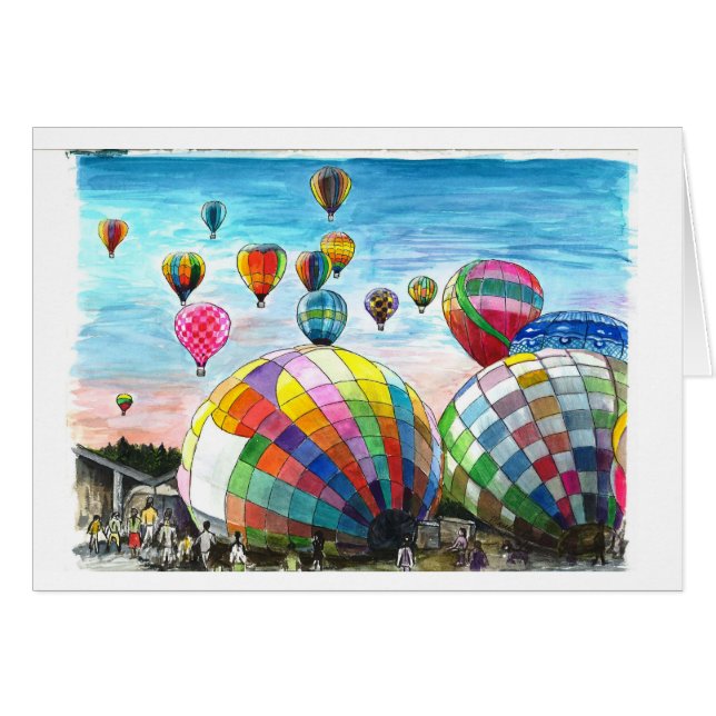 Globos del aire caliente con sueños (Anverso (Horizontal))