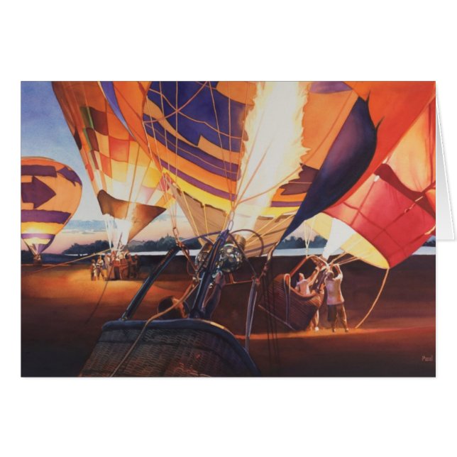 Globos del aire caliente de las "luciérnagas" en (Anverso (Horizontal))
