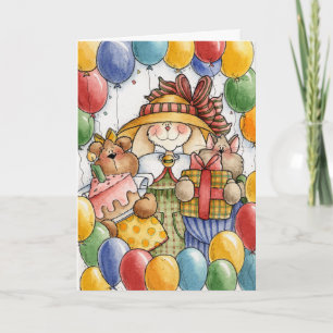 Globos fiestas - Tarjeta de saludo
