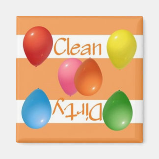 Globos limpios o sucios Imán de lavavajillas