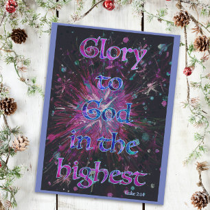 "Gloria a dios en" el arte más alto del navidad de