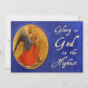 Gloria a dios en el navidad religioso más alto