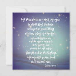 Gloria a Dios en las más altas tarjetas de Navidad