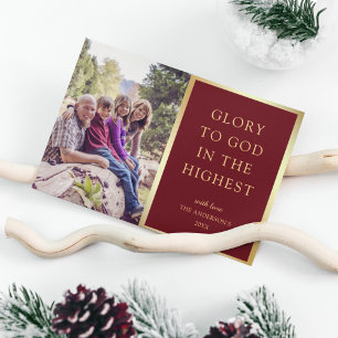 Gloria A Dios En Lo Más Alto Foto de Navidad