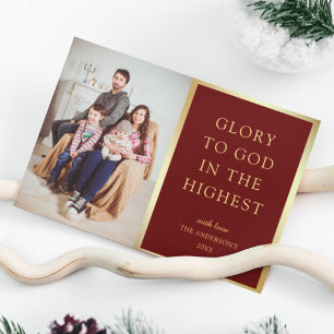 Gloria A Dios En Lo Más Alto Foto de Navidad