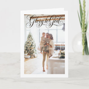 Gloria a Dios Foto Personalizada Navidad