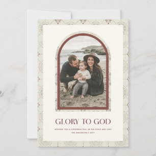 Gloria a Dios Foto Religiosa Navidad Vintage