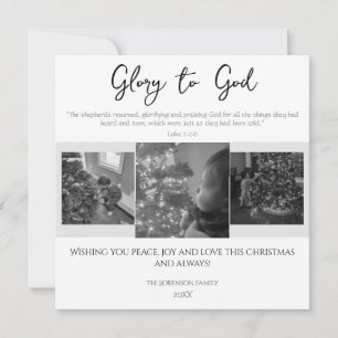 Gloria a Dios Navidad Moderna Escritura Simple