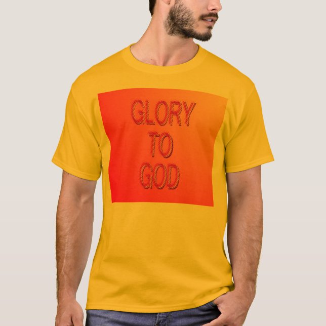 Gloria a la camiseta de Dios (Anverso)