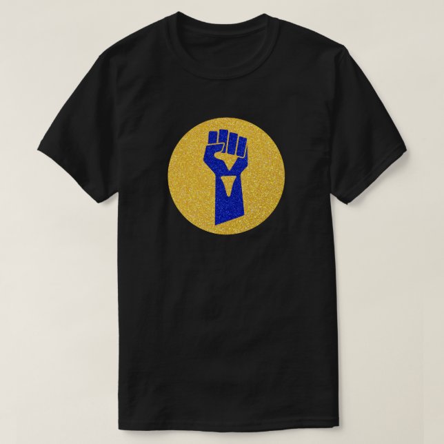 Gloria A La Camiseta Purpurina De Ucrania (Diseño del anverso)