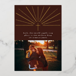 Gloria a la recién nacida tarjeta de fotos de Navi