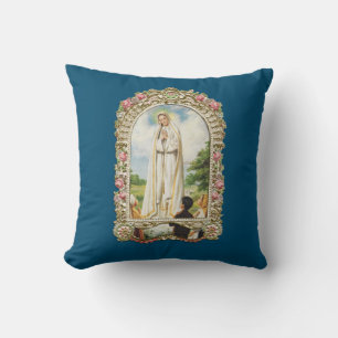 gloria a nuestra dama almohada de tiro de fatima