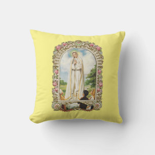 gloria a nuestra dama almohada de tiro de fatima