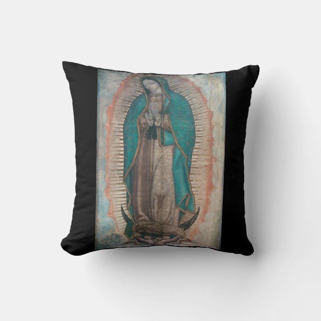gloria a nuestra dama guadalupe lanzar almohada (Anverso)