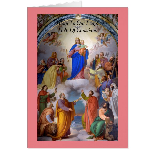 Gloria a Nuestra Señora, Auxilio de los Cristianos (Frente)