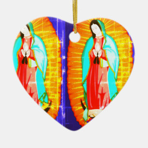 Gloria A Nuestra Señora De Guadalupe Ornamento Cer