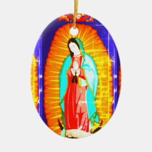 Gloria A Nuestra Señora De Guadalupe Ornamento Cer