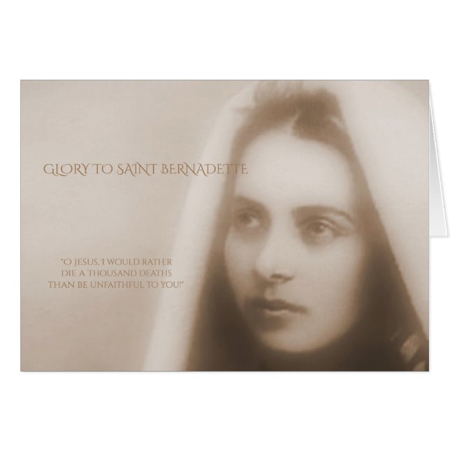 Gloria a San Bernadette (Anverso (Horizontal))