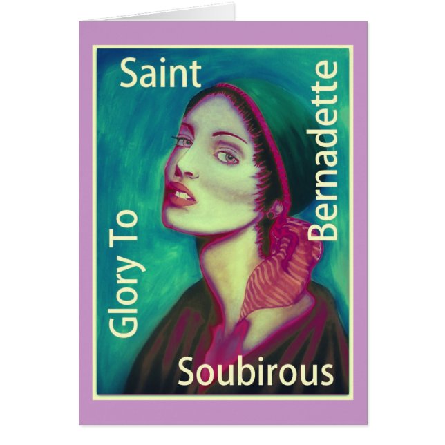 Gloria A San Bernadette Soubirous (Frente)