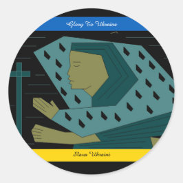 GLORIA AL PEGATINA DE LA RONDA CLÁSICA DE UCRANIA