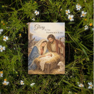 Gloria al Rey recién nacido Natividad Navidad