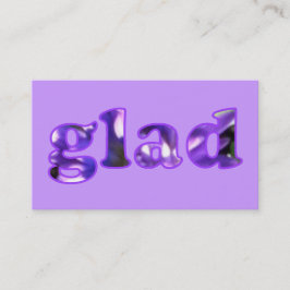 Gloria con flores moradas Tarjetas de visita