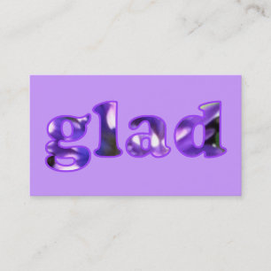 Gloria con flores moradas Tarjetas de visita