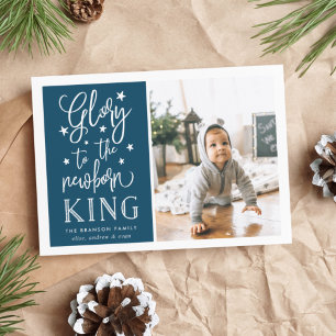 Gloria de mano   Tarjeta fotográfica de Navidad