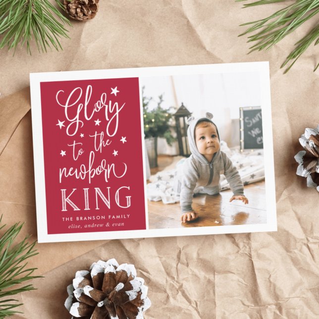 Gloria de mano | Tarjeta fotográfica de Navidad (Subido por el creador)