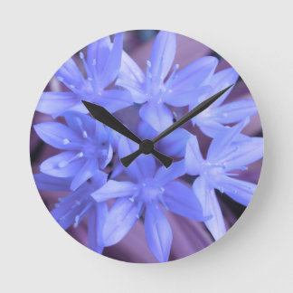 Gloria del reloj de pared azul de nieve