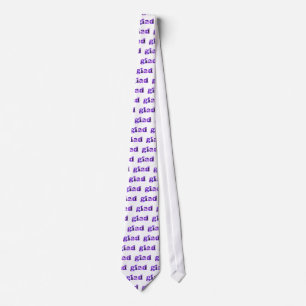 Gloria esparcida con corbatas de flores moradas