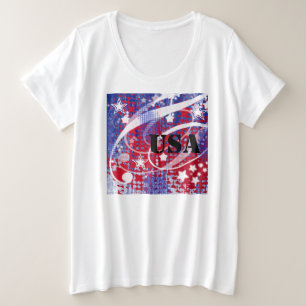 Gloria roja, blanca y azul personalizada