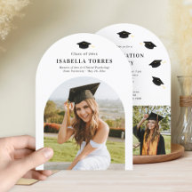 Gloriosa invitación a la fiesta de graduación máxi