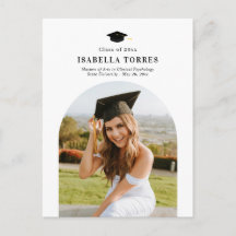 Gloriosa postal de Invitación de graduación máxima