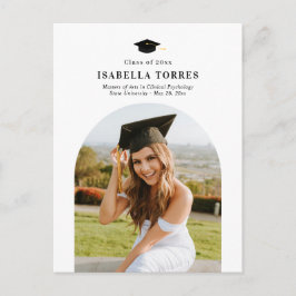 Gloriosa postal de Invitación de graduación máxima