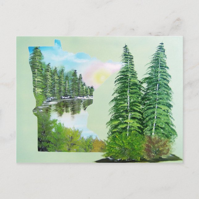 Gloriosa postal de Minnesota (Anverso)