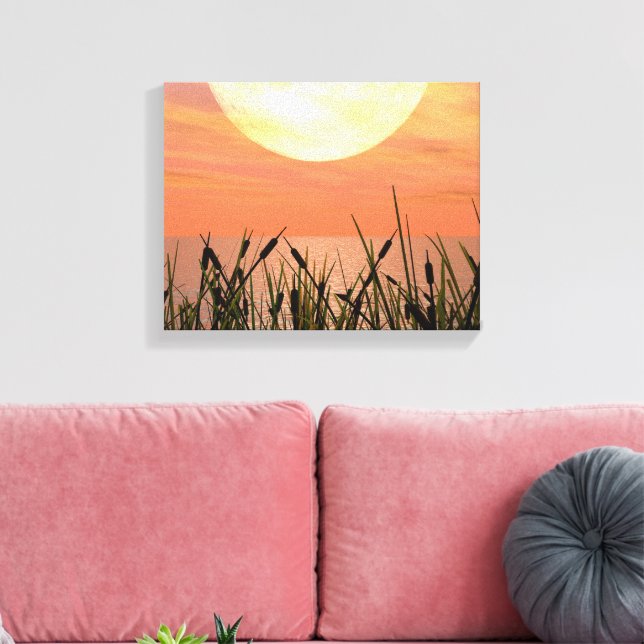 Glorioso atardecer - Impresión de lienzos de arte  (Insitu (Sala de estar))