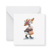 Glorioso estilo de postales de oca