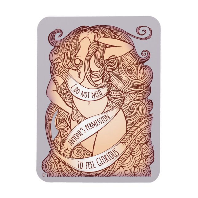 Glorioso imán en Lilac (Vertical)