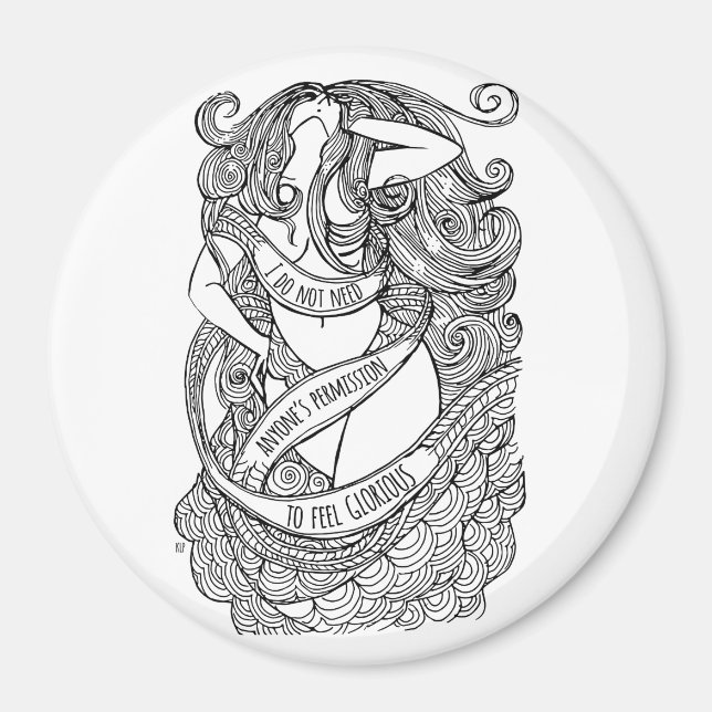 Glorioso imán - Redondo (Frente)