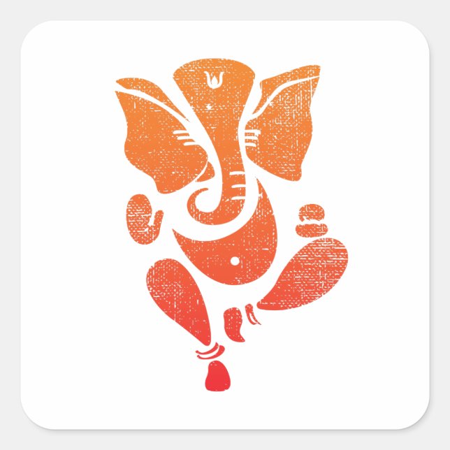 Glorioso Lord Ganesha Pegatina (Anverso)