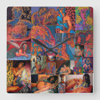 ¡¡Gloriosos Nudos!! Reloj de pared acrílico cuadra