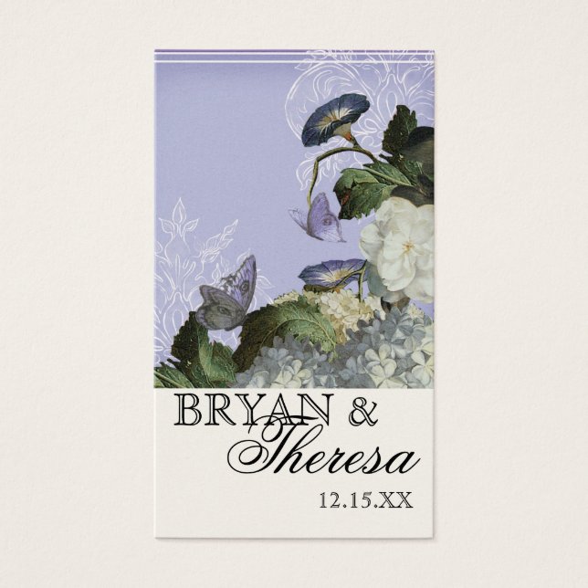 Glory Hydrangea de la mañana - Favor de las etique (Frente)