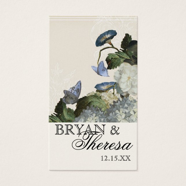 Glory Hydrangea de la mañana - Favor de las etique (Frente)